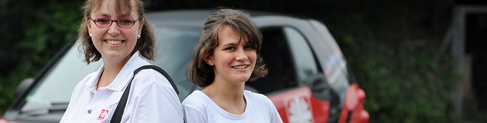 Caritas-Mitarbeiterinnen (c) KNA /Oppitz