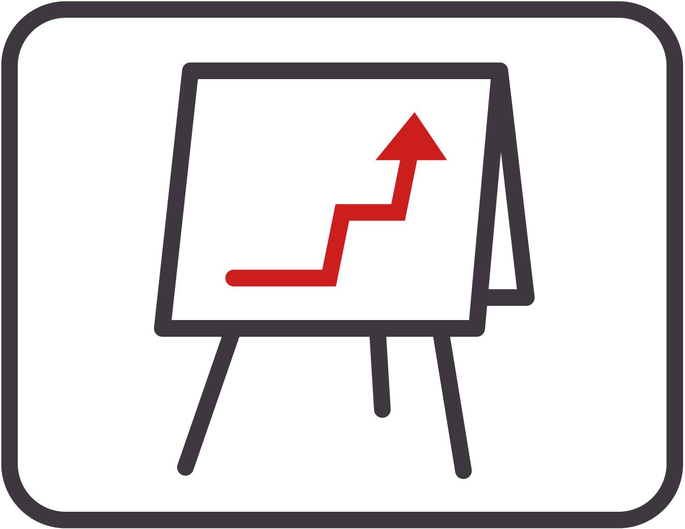 Icon Fortbildungen Flipchart