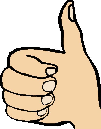 Gezeichnete Hand mit dem Daumen nach oben (Reinhild Kassing, © Mensch zuerst Netzwerk People First)