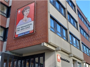 Caritas-Haus mit BlowUp