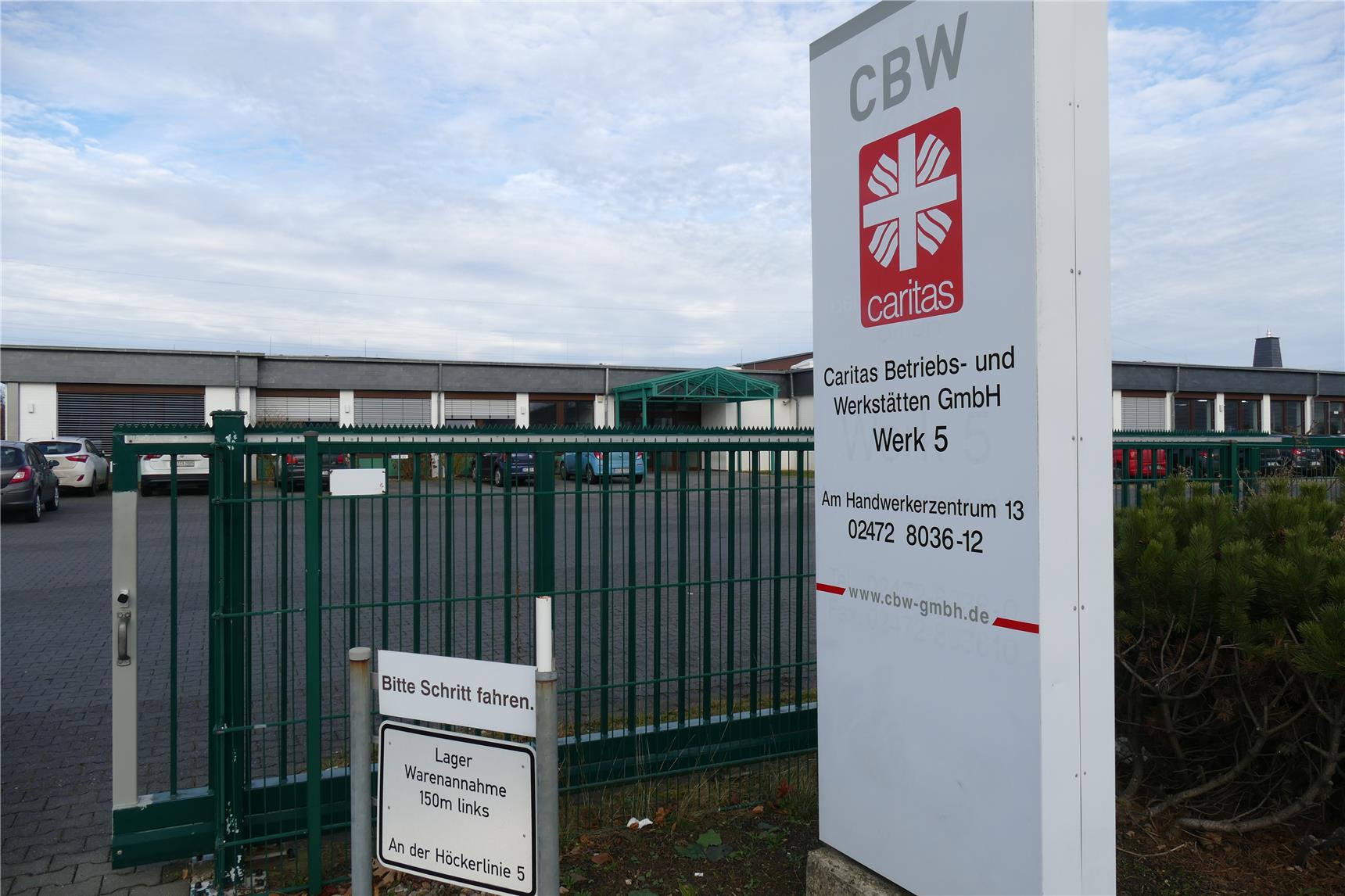 Schild am CBW-Standort Monschau