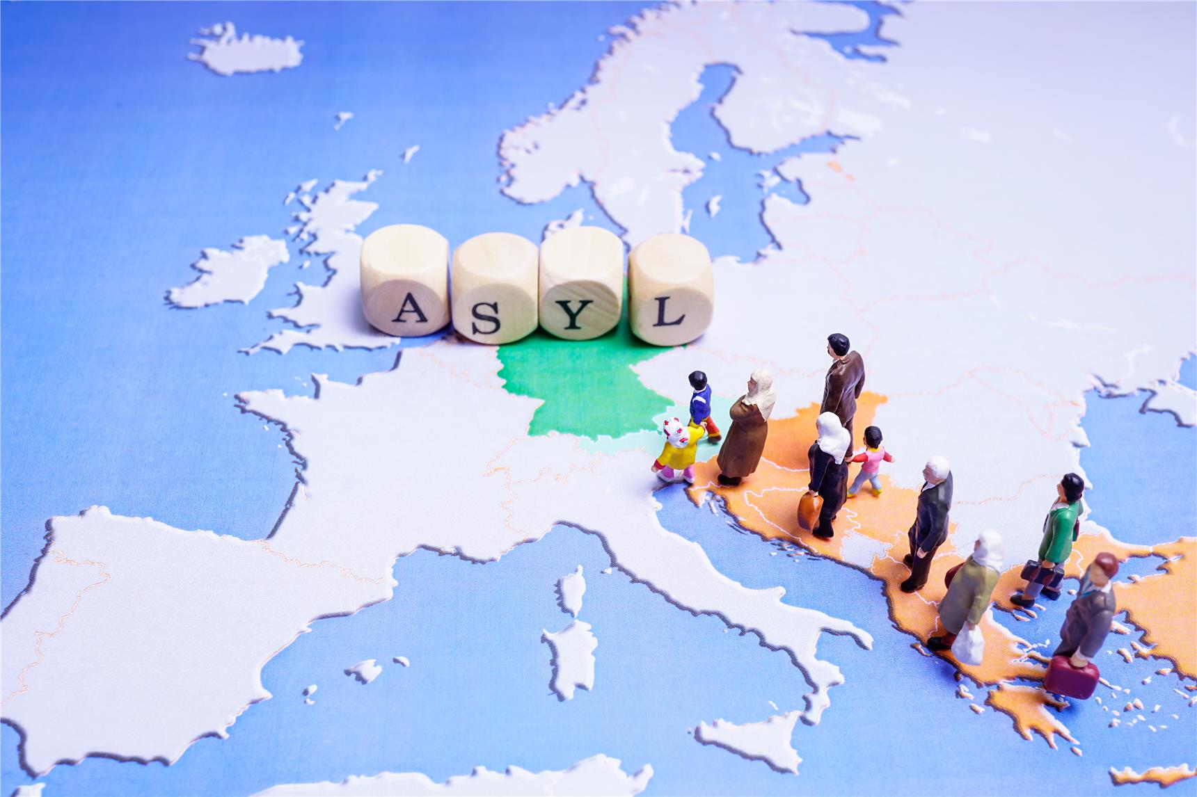 Flüchtlinge auf der Balkanroute auf dem Weg nach Europa