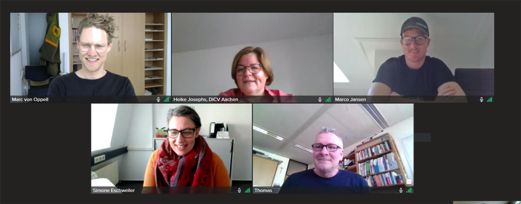 Gruppenfoto der Mitarbeitervertertung des DiCV Aachen 2021