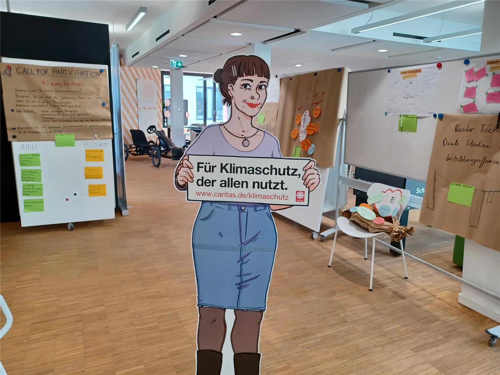 Jenny beim InnovationLab von Bistum und Caritas