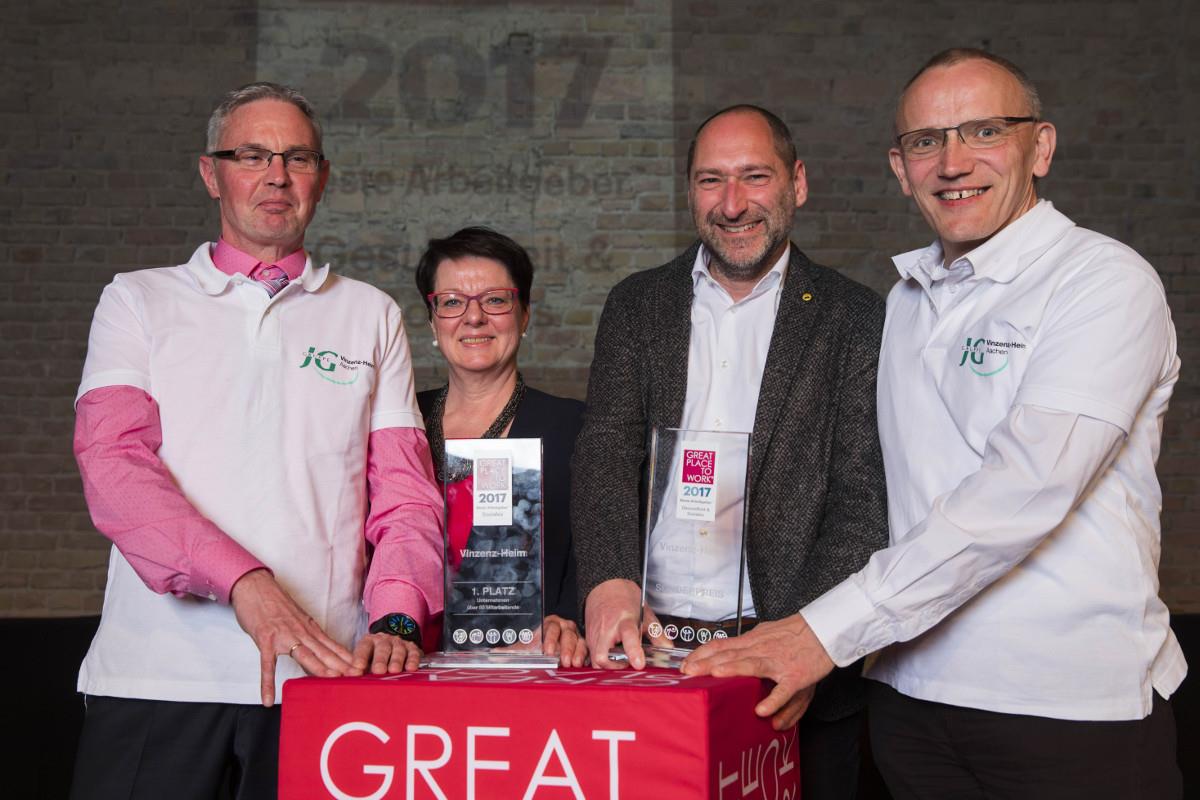 Vinzenz-Heim Zwei Auszeichnungen auf einen Schlag