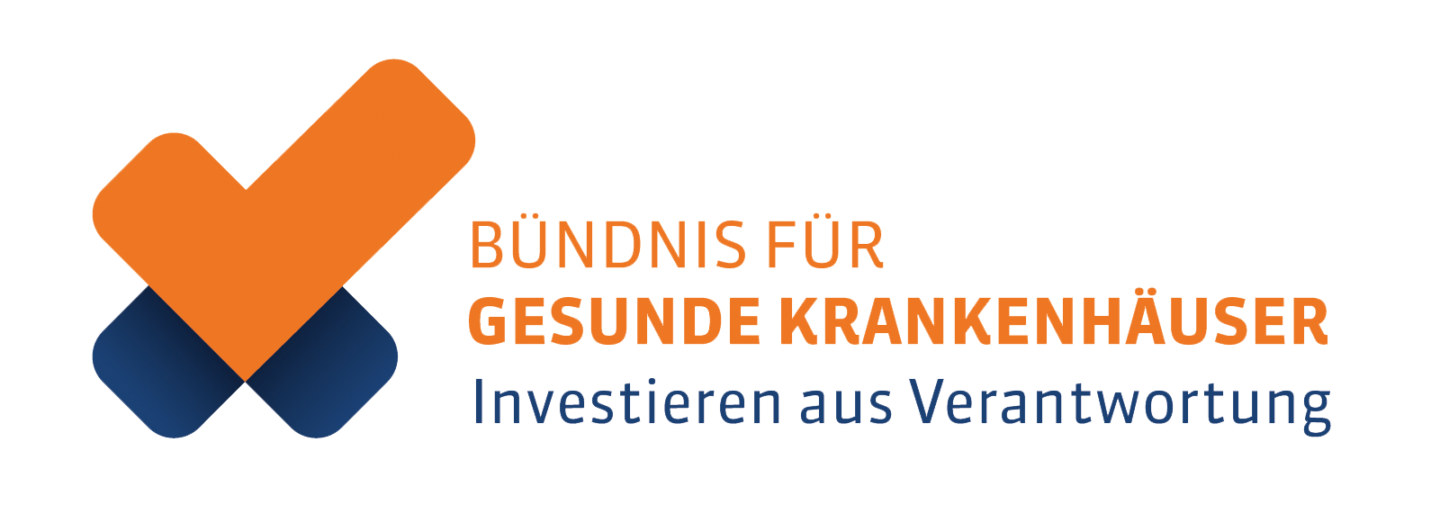 Logo der Kampagne 'Bündnis für gesunde Krankenhäuser - Investieren aus Verantwortung'