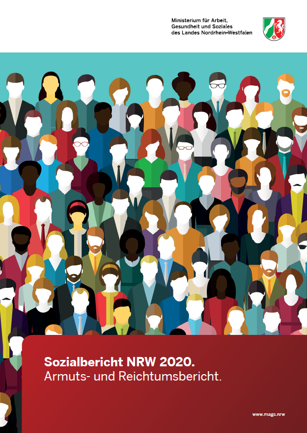 Cover des Sozialberichts NRW 2020 des MAGS NRW