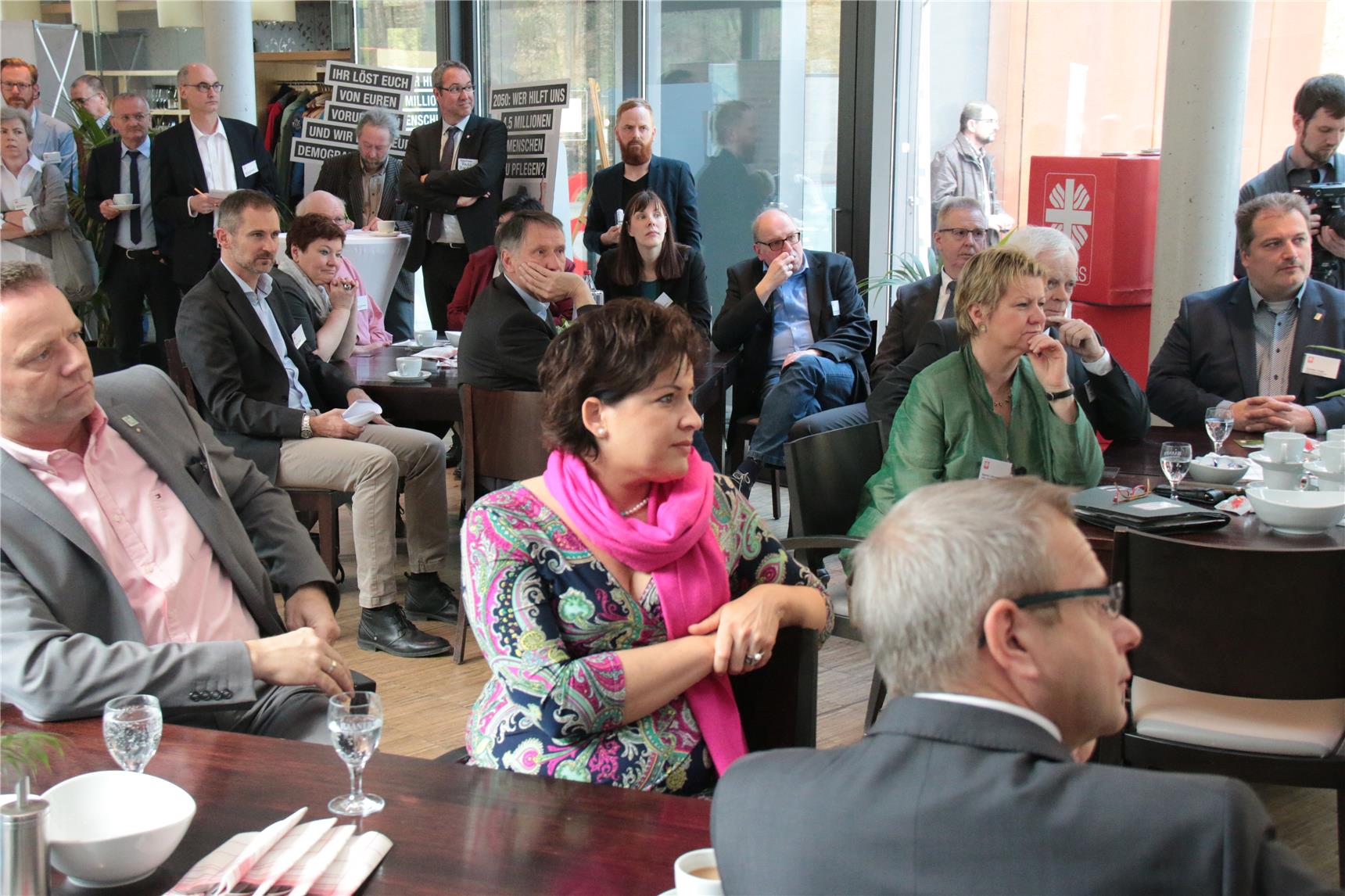 Zuhörer beim Caritas-Talk zur Landtagswahl