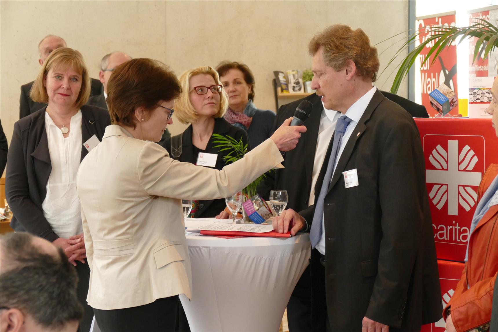 Interview-Situation mit Martin Peis (DiCV Essen)