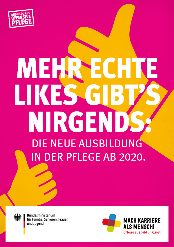 Plakat Ausbildungsoffensive „Mach Karriere als Mensch