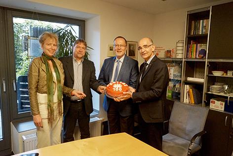 Torte zum Caritas-Geburtstag