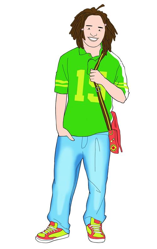 Illustration eines jungen Mannes