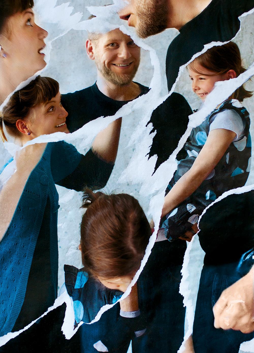 Collage zum Thema Häusliche Gewalt