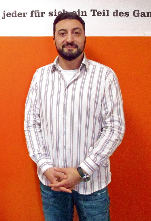 Porträt eines Mannes im Hochformat