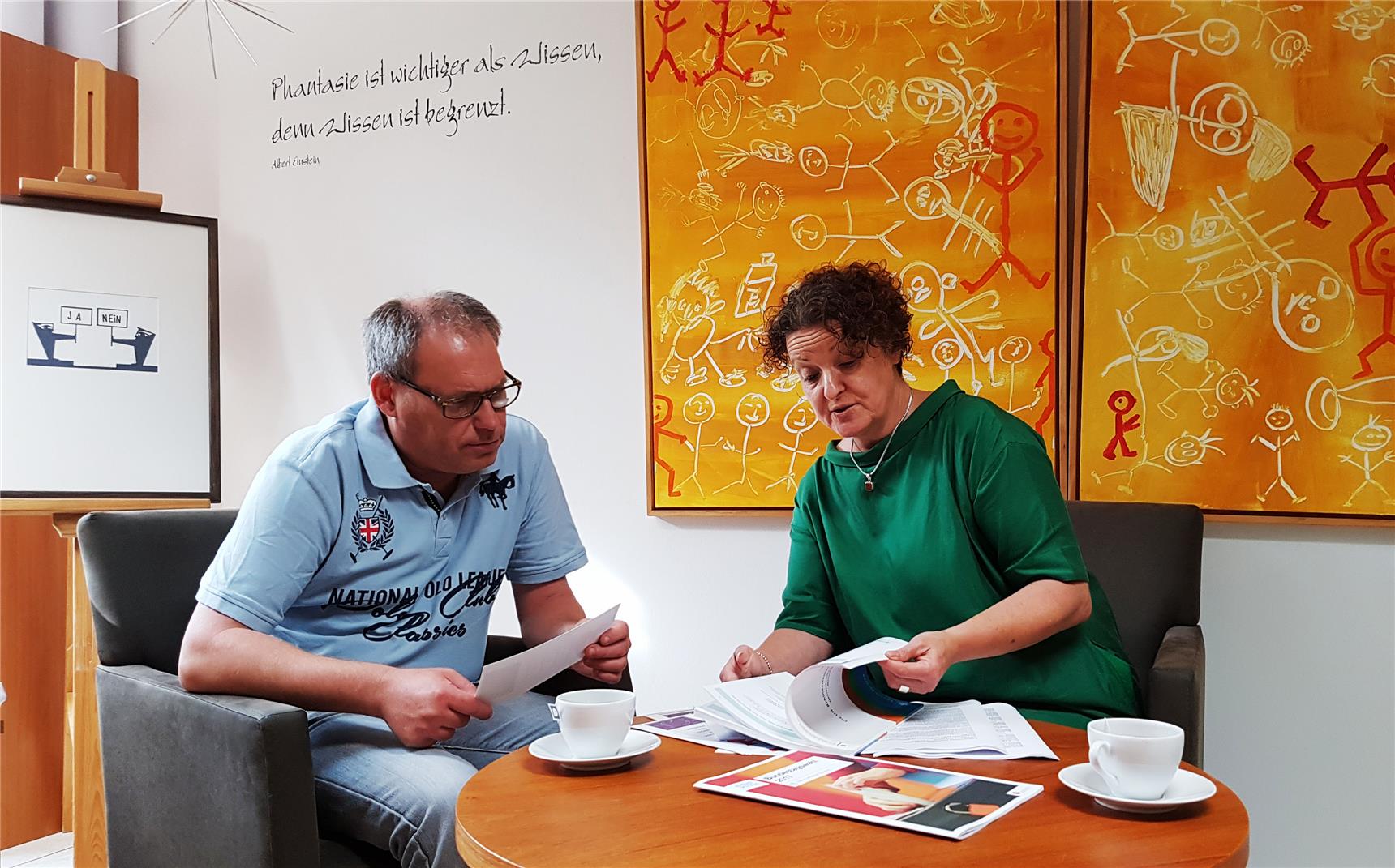 Klaus Winkel kämpft vor dem Bundesverfassungsgericht um sein Wahlrecht. Ute Dohmann-Bannneberg unterstützt ihn dabei. 