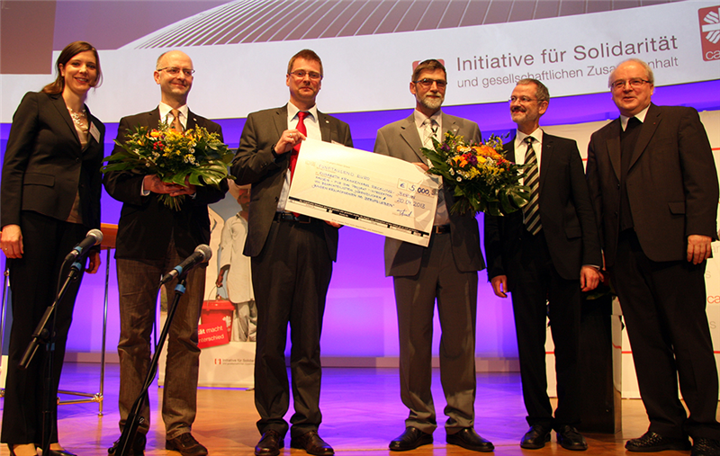 Preisträger auf Bühne