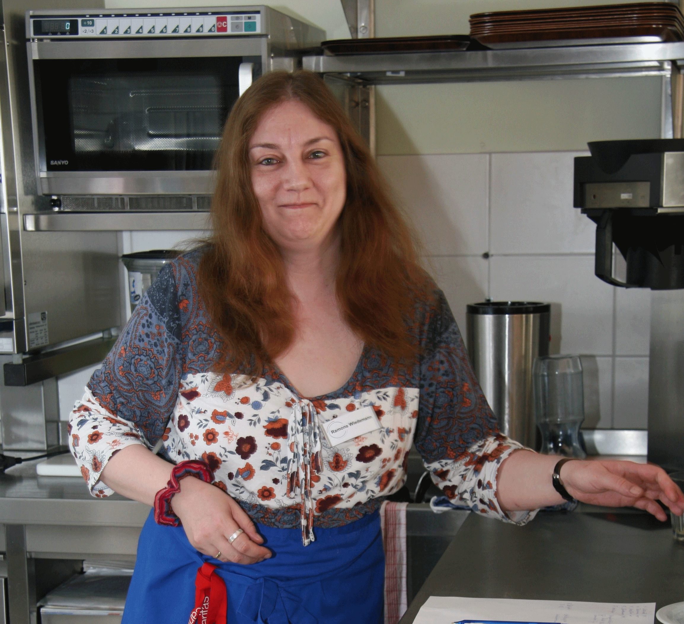 Ramona Wiedemann hat jetzt einen festen Arbeitsplatz im Caritas-Hospiz Pankow